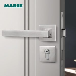 New stainless steel 304 lever door handle,interior door lever handles,square tube entry lever handle