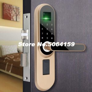 Handle Lock Electronic Locks Smart Cylinder Door Lockset Entrance Door Intelligent Lock Fingerprint Password Keyed Smart Locks