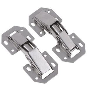 10pcs/SET 3in Bridge Shaped Spring Frog Cabinet Closet Door Hinges No Drilling Hole Furniture Hardware Kitchen Cabinet Support