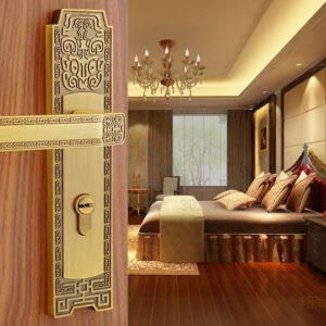 Chinese antique bedroom door interior door locks handle mechanical lock hardware Z05 For 35 ~ 55mm thickness of the door