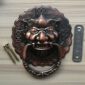 Vintage 140*155mm Large Antique Lion Door handles Door Knocker Lionhead Lions Home Decoration Door knobs antique Door Hardware